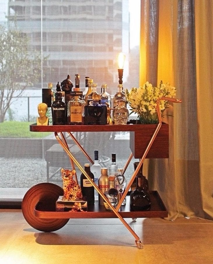 Carrinho bar estilo vintage