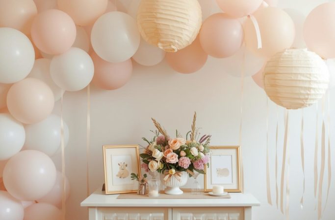 decoração chá de bebê menina tema ursinha