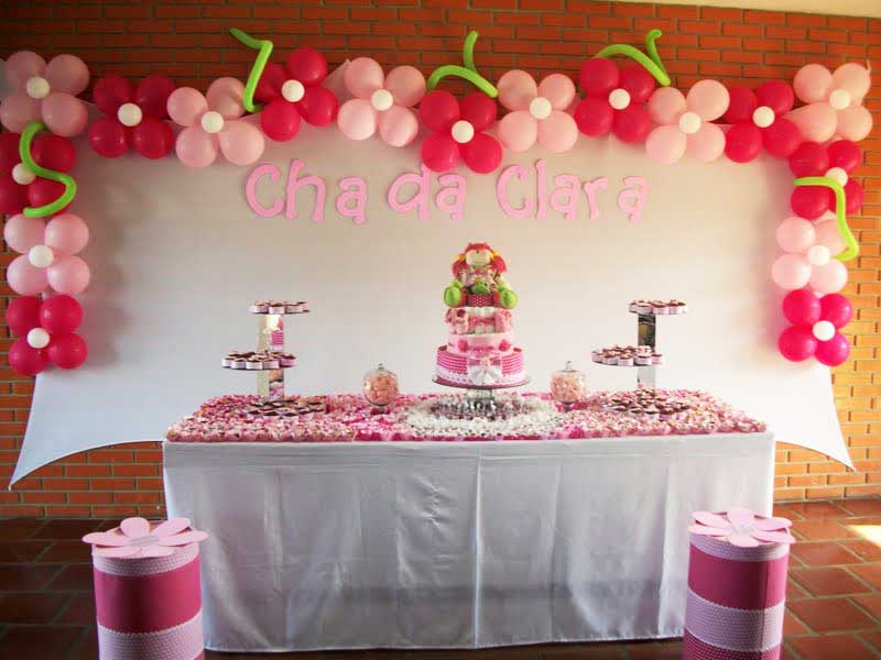 decoração chá de bebê menina tema ovelhinha