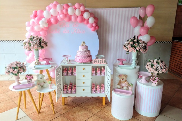 decoração chá de bebê menina boho