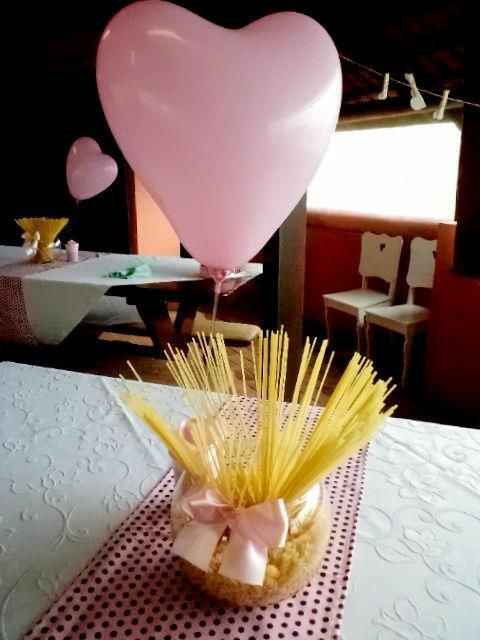 cha de cozinha decoração simples de mesa