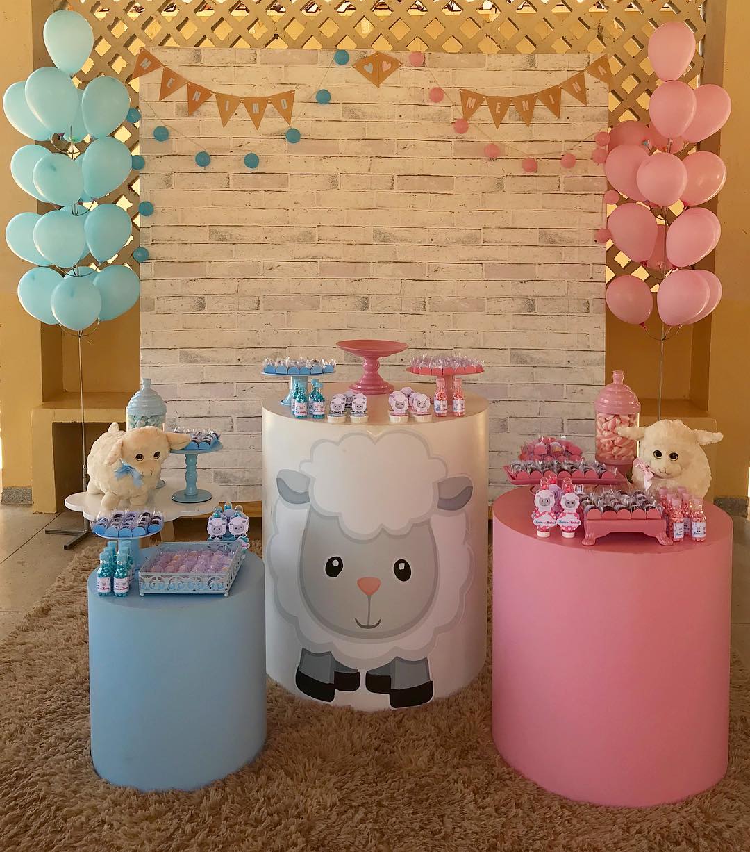 ideias econômicas para chá de bebê revelação
