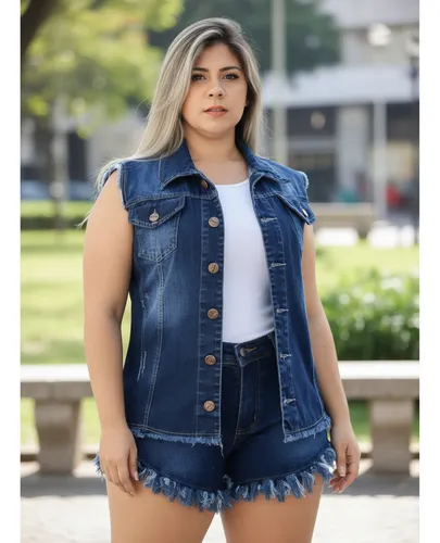 10 looks incríveis com colete jeans feminino para todas as ocasiões