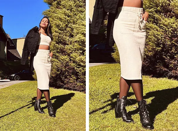 melhores marcas saia couro bota cano alto custo beneficio