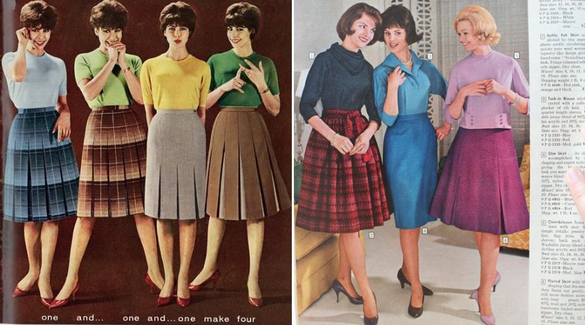 estilos de vestidos anos 60