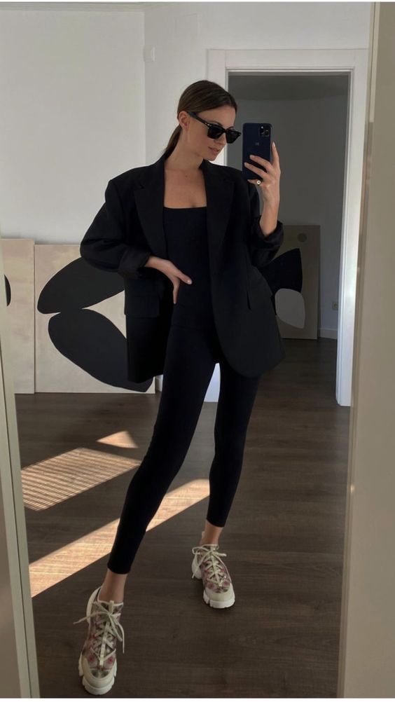 quanto custa montar um look blazer oversized legging