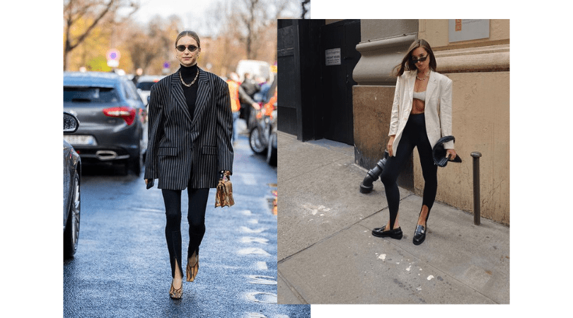 erros comuns ao usar blazer oversized com legging