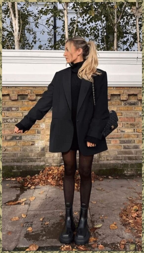 blazer oversized versus blazer tradicional com legging