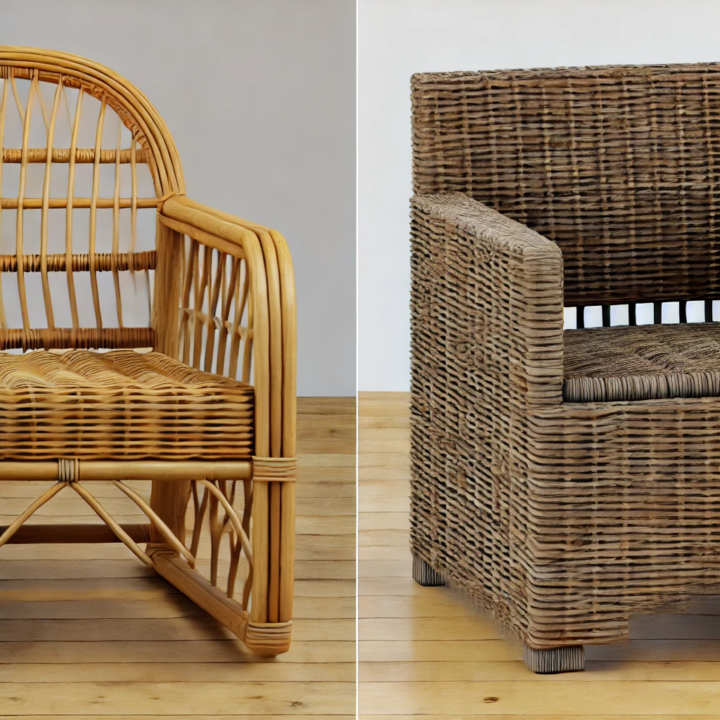 como cuidar de móveis de vime e fibra sintética