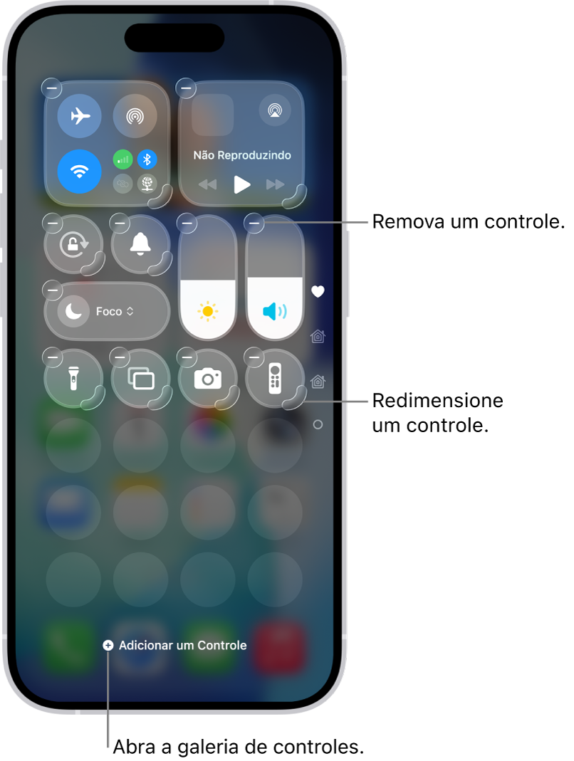 como customizar a central de controle do ios