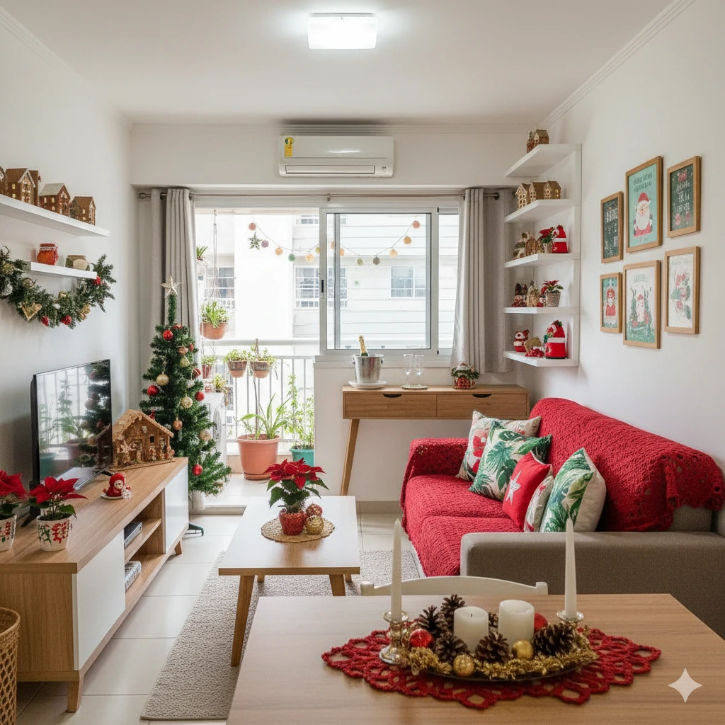 pisca pisca led vs projetor natal varanda