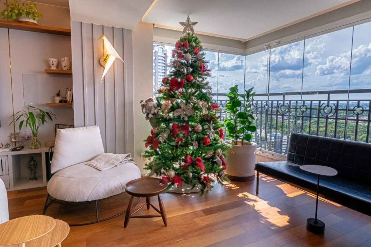 ideias criativas decorar varanda apartamento natal