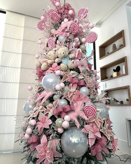 como evitar erros decoracao arvore natal rosa