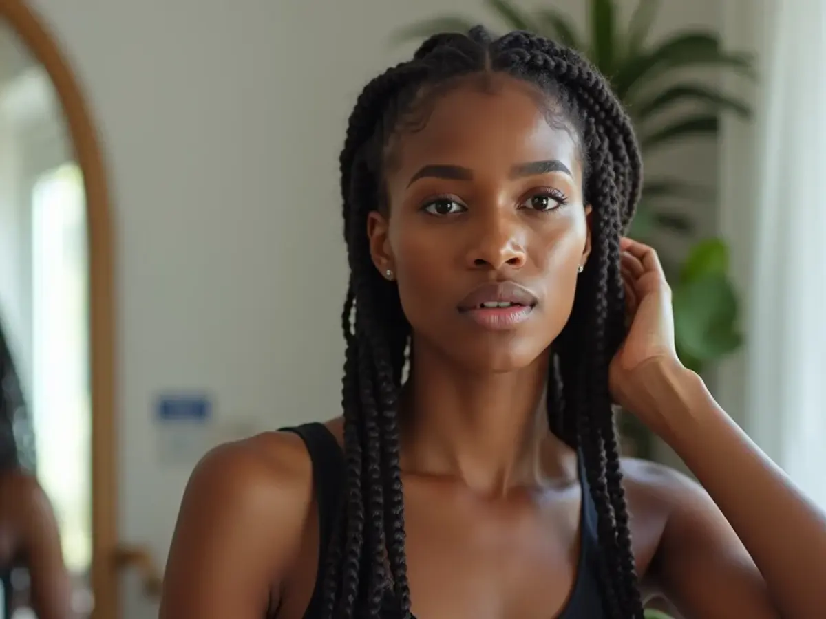 como evitar frizz na trança nagô e erros comuns