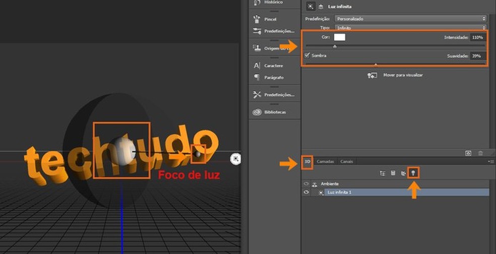 como fazer 3d no photoshop