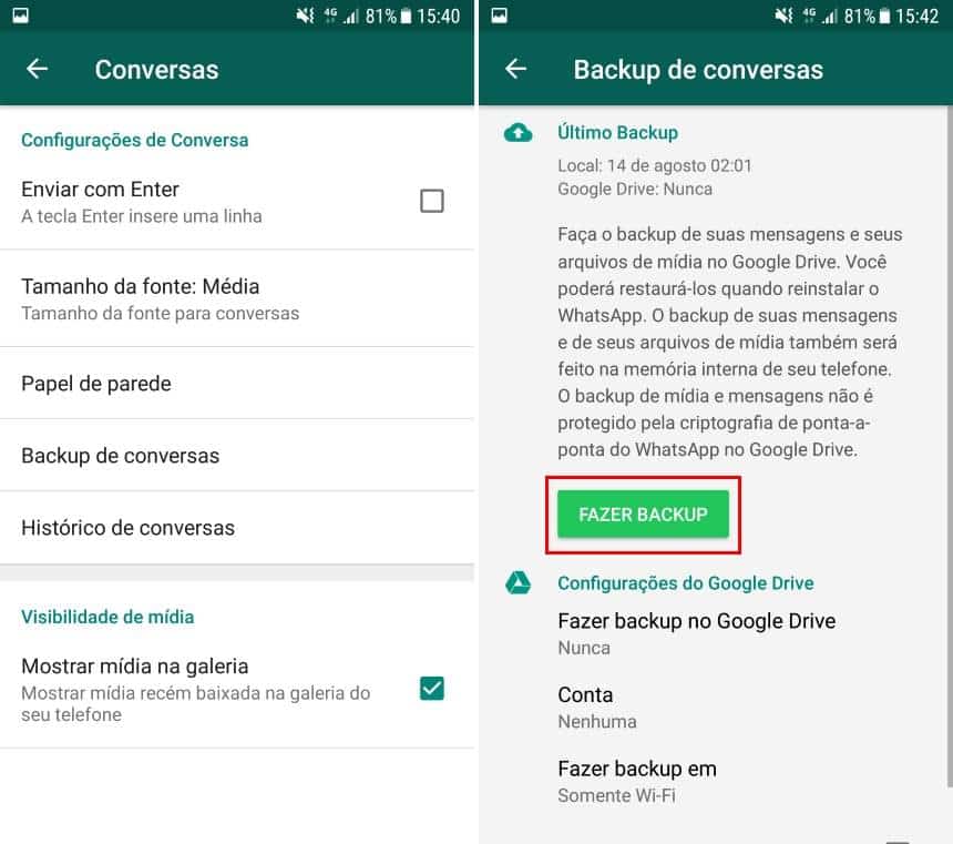 Como ativar criptografia de ponta a ponta no WhatsApp