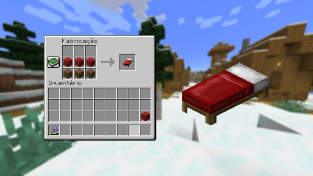 ideias criativas para cama minecraft