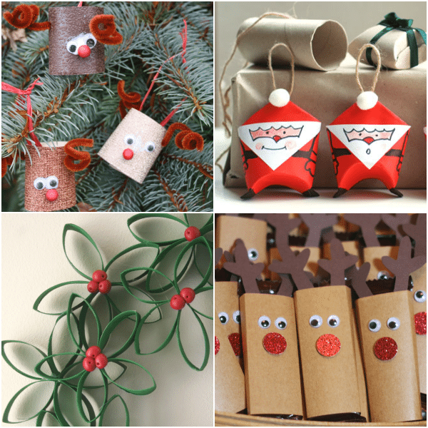 enfeites natal garrafa pet versus rolo papel