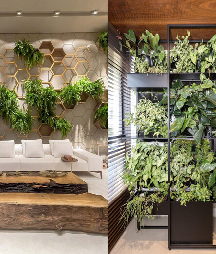 ideias de jardim vertical interno criativo