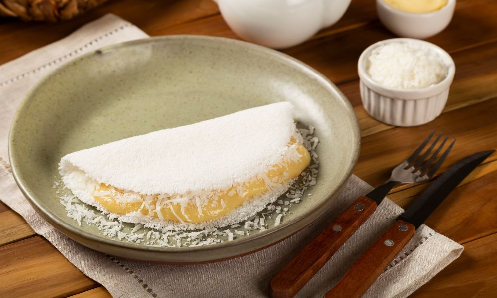 como fazer tapioca na frigideira