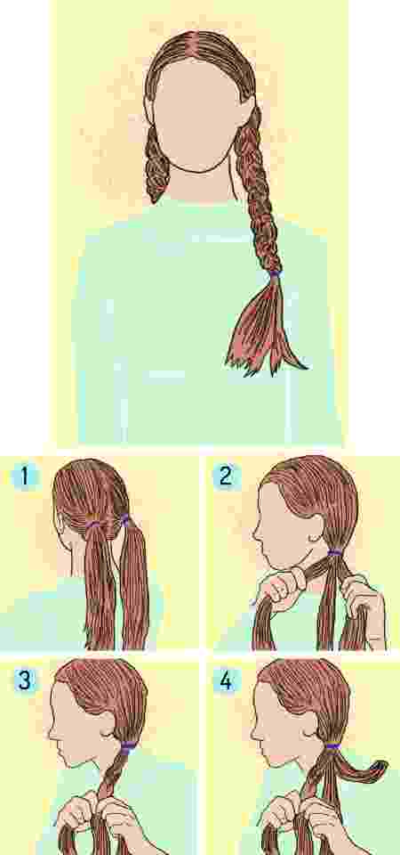 por que minha trança escorrega do cabelo liso