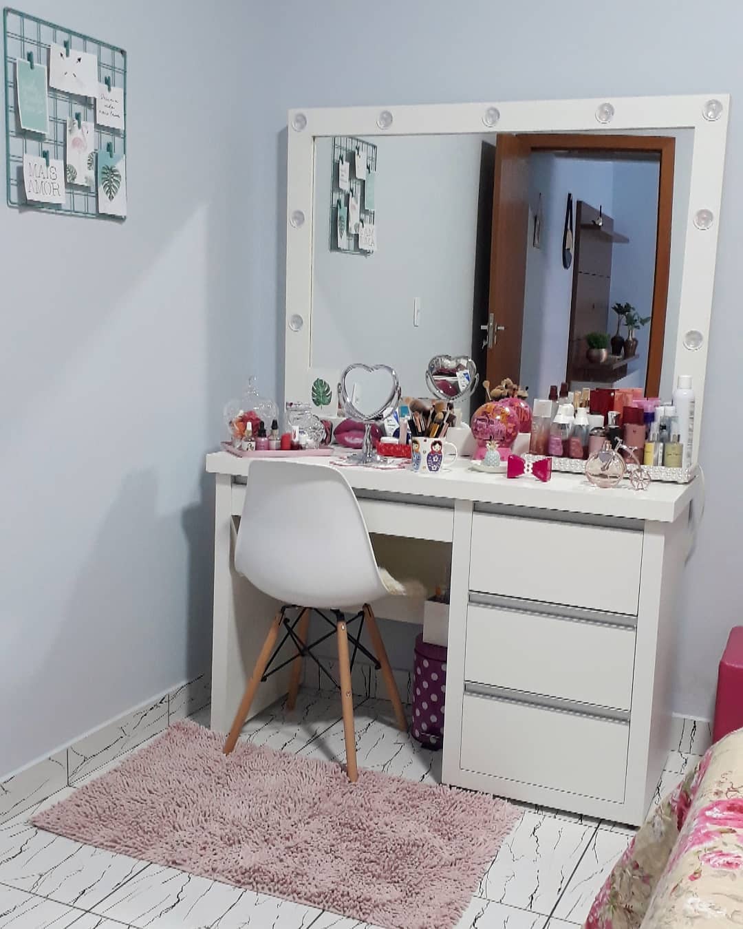 como fazer uma penteadeira