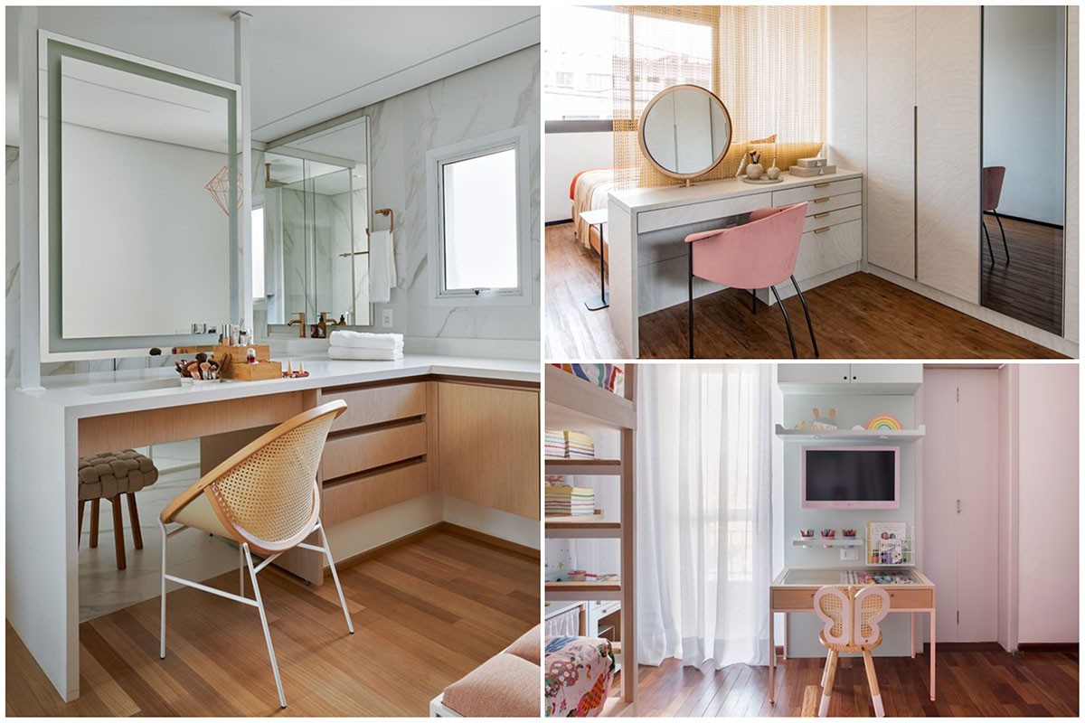 como fazer uma penteadeira