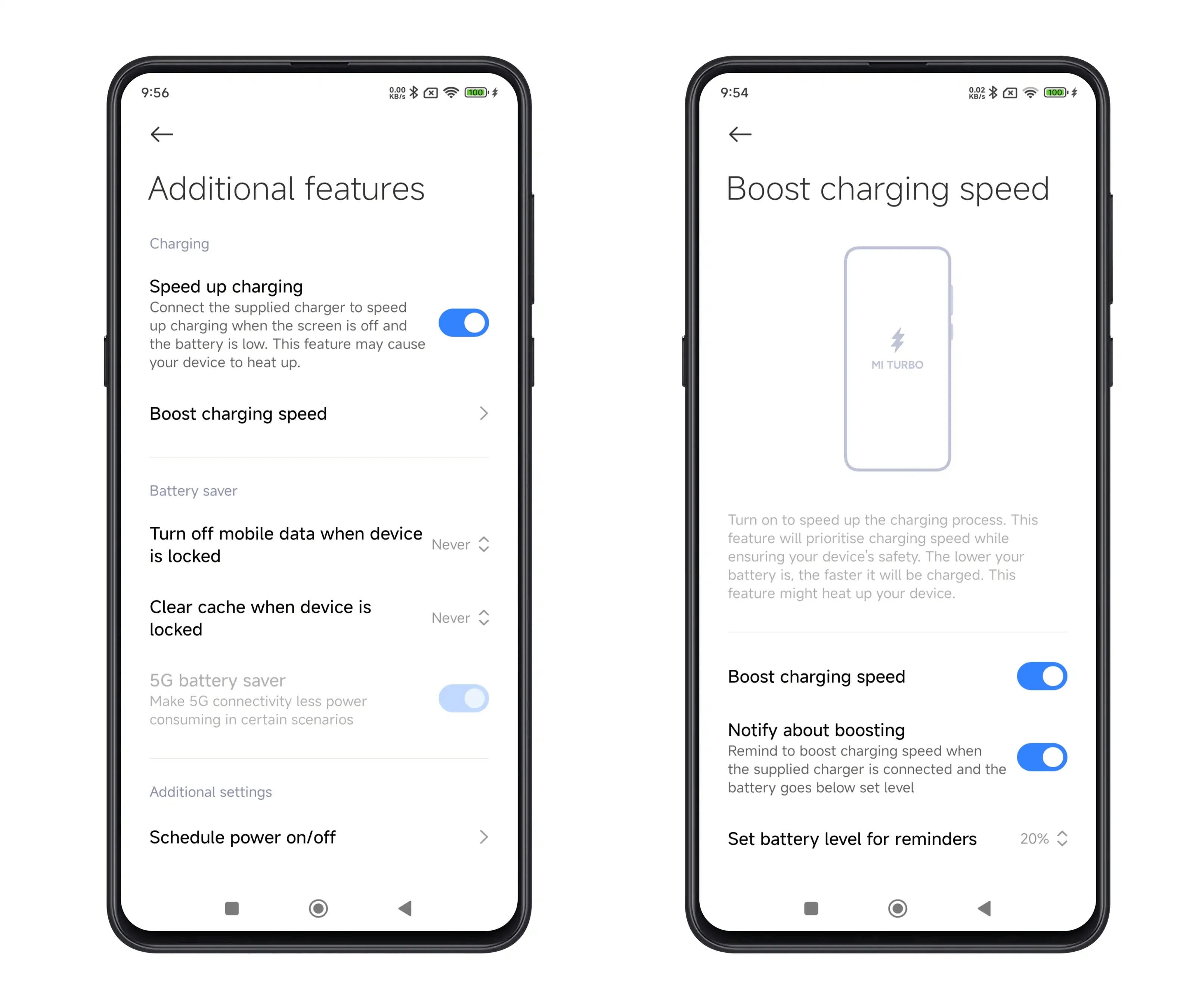 velocidade de carregamento Xiaomi