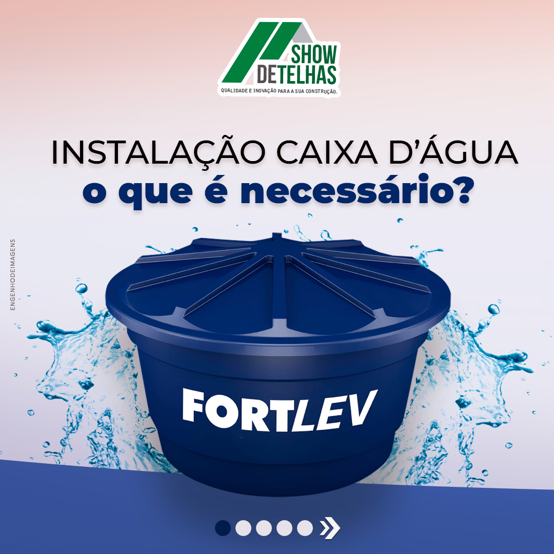 como instalar caixa d água