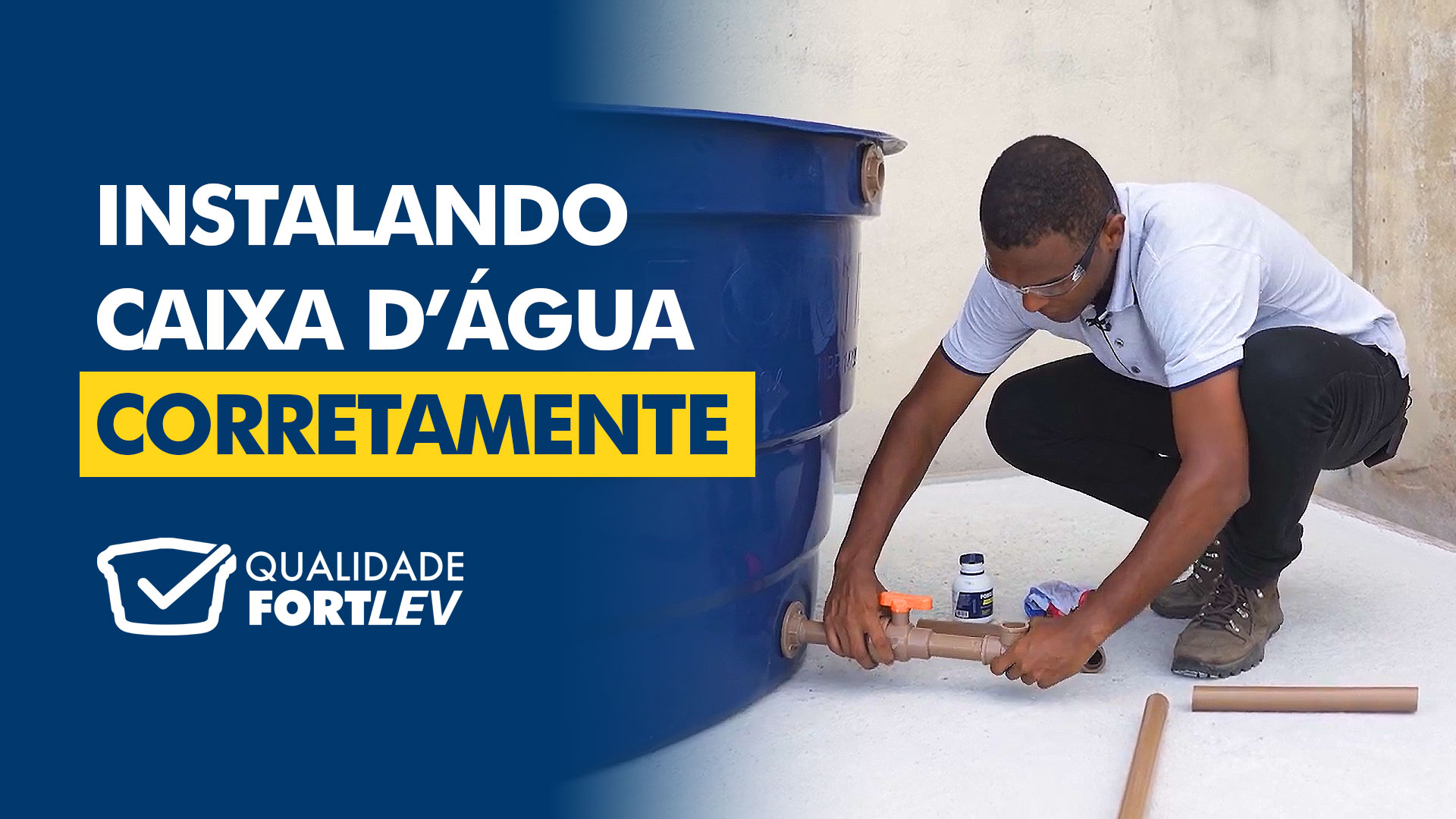 como instalar caixa d água
