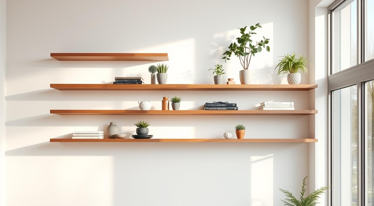 ideias prateleira flutuante madeira decoracao