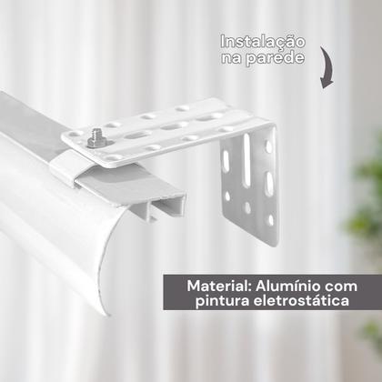 fixar trilho de cortina na parede