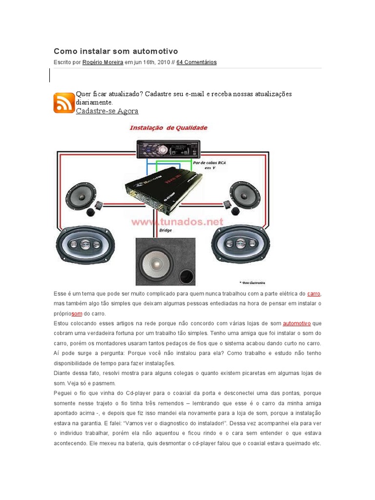 Como Escolher o Amplificador Certo para o Seu Carro