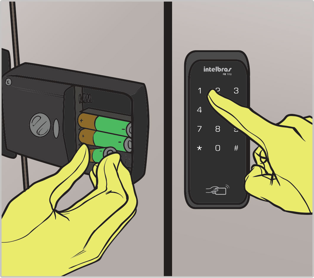 como instalar uma fechadura digital