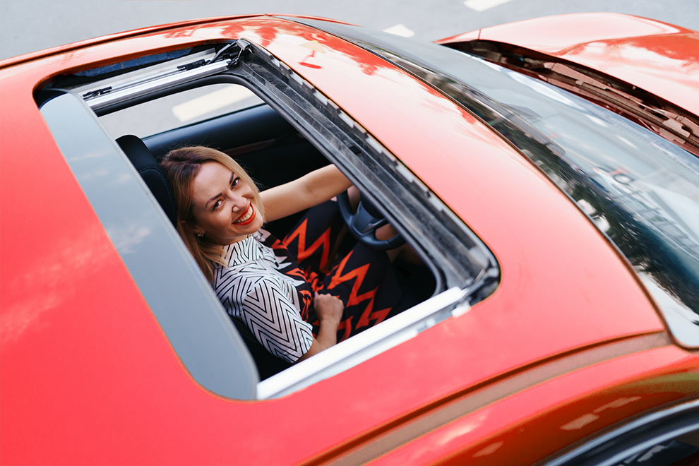 limpeza e lubrificação teto solar
