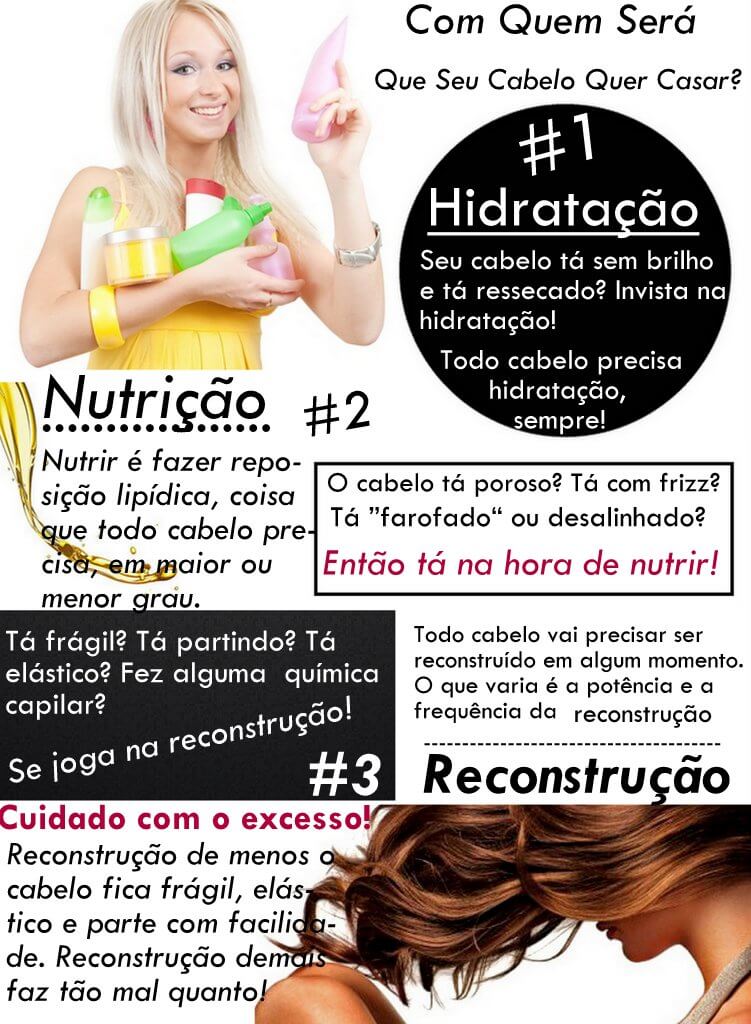 sinais que o cabelo precisa de tratamento