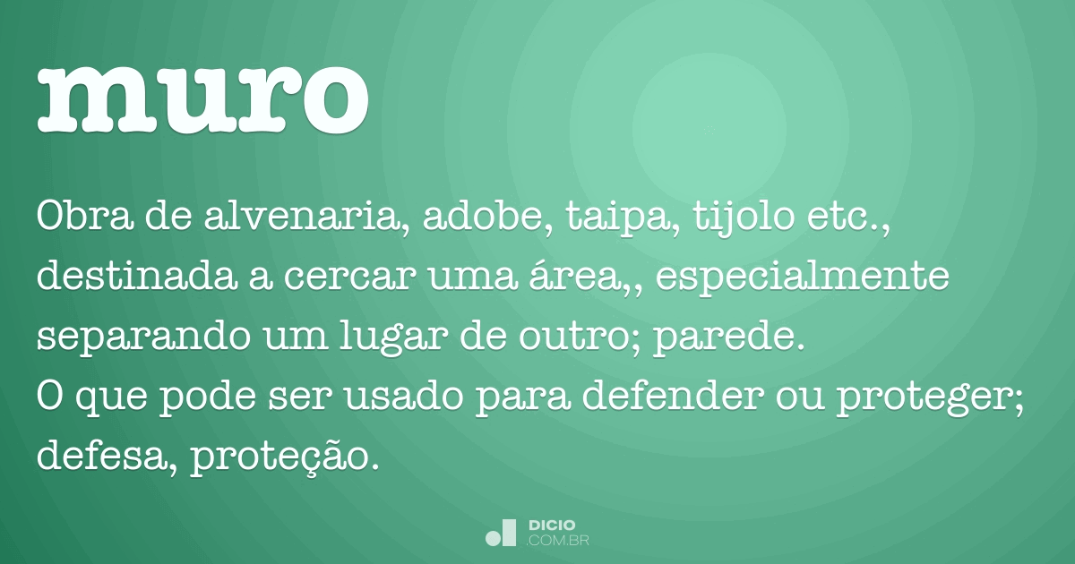 muro ou murro