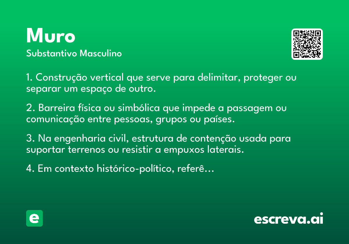 diferença muro murro