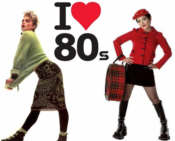 cores da moda anos 80