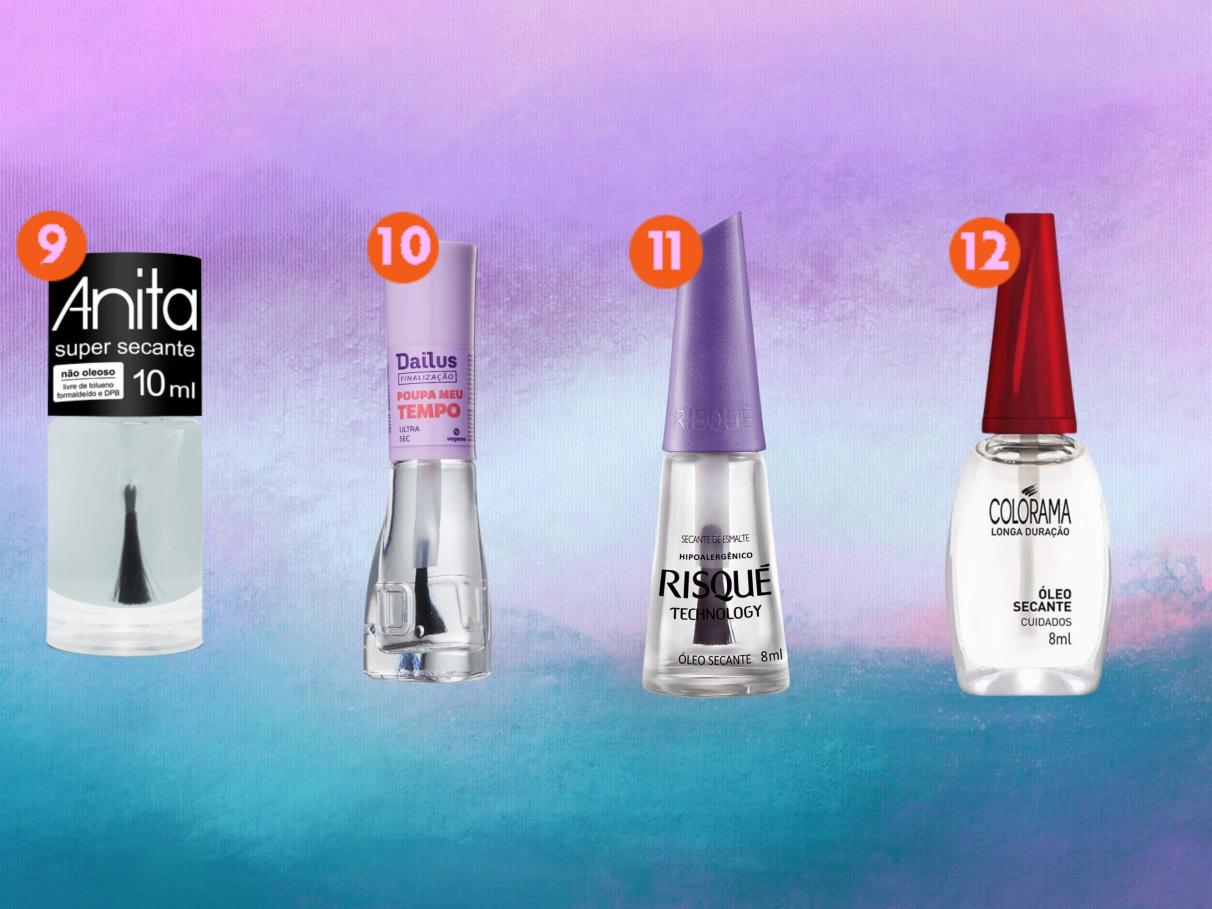 melhores produtos para secar unha rápido