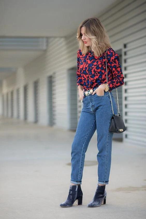 como usar bota com calça jeans