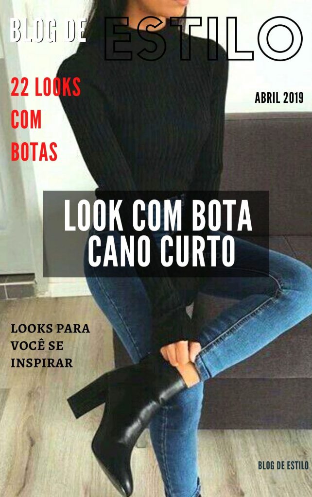 como combinar bota cano curto com jeans
