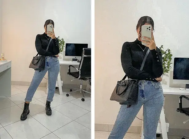 bota cano curto e calça skinny