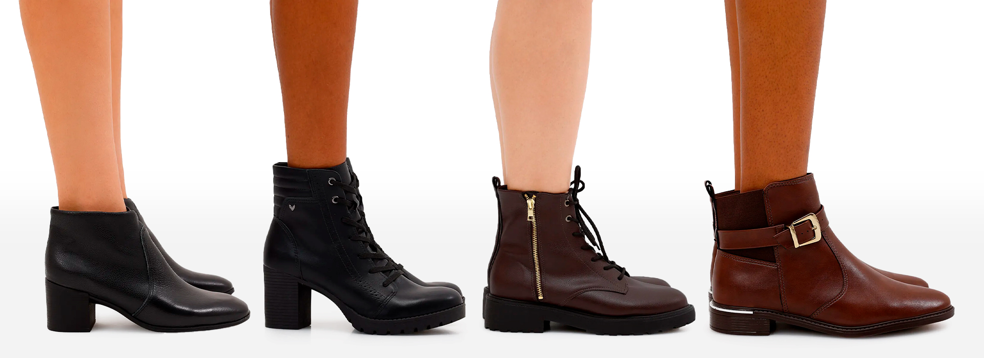 bota cano curto casual