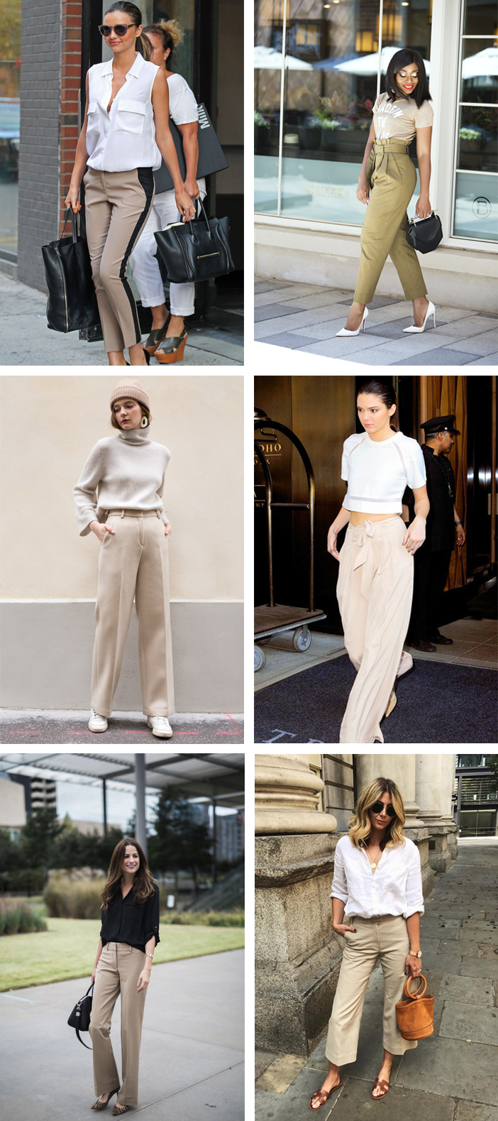 erros comuns ao usar calça bege tênis branco