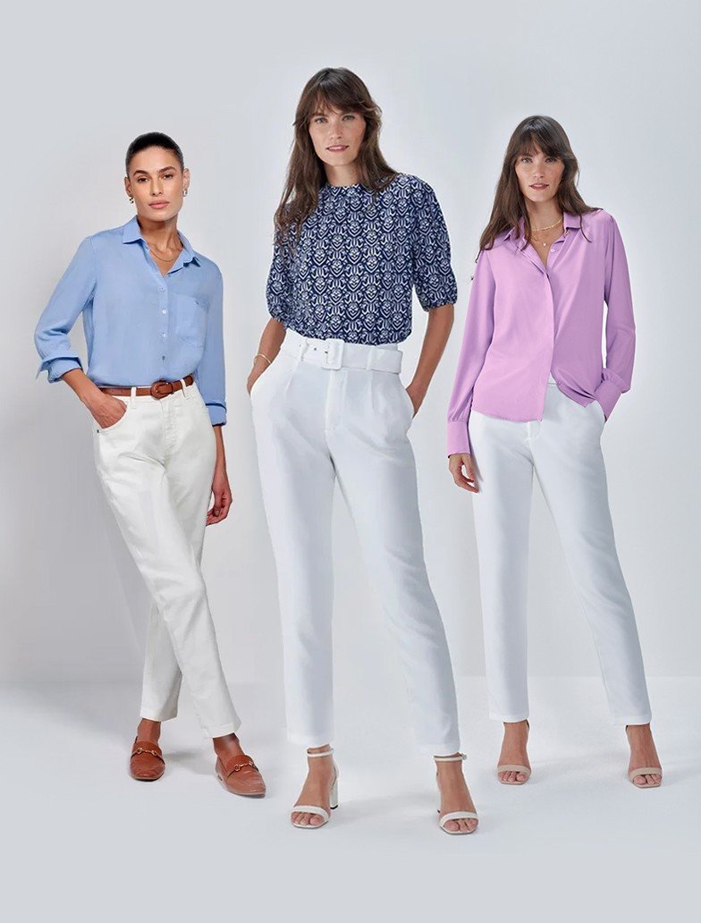 looks com calça branca inverno