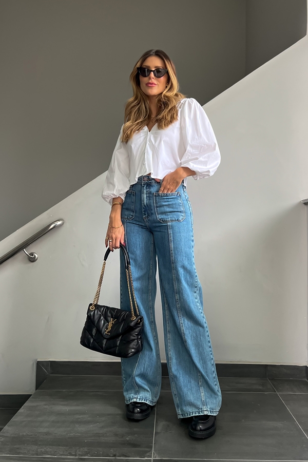 como usar calça wide leg