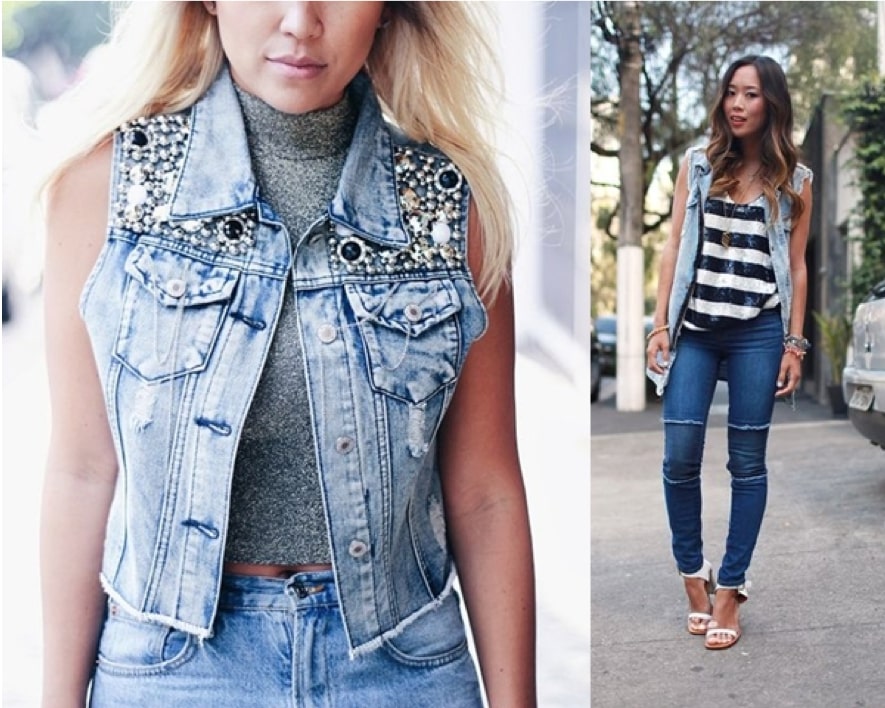 10 looks colete jeans calça alfaiataria para arrasar