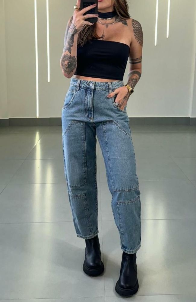 como combinar coturno com calça pantalona