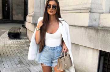 20 ideias looks short jeans blazer feminino elegante